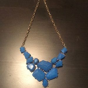 Cobalt blue bin necklace